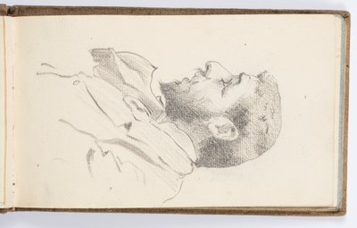 Sketchbook Page: Man in Profile by Kenyon Cox