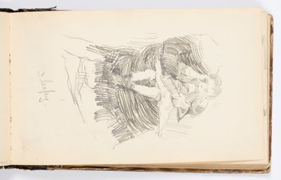 Sketchbook Page: Sleepy by Kenyon Cox