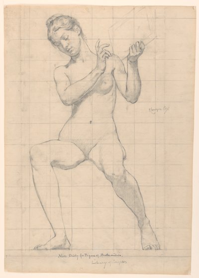 Study for "Mathematics," "The Sciences," Library of Congress, Washington D.C. by Kenyon Cox