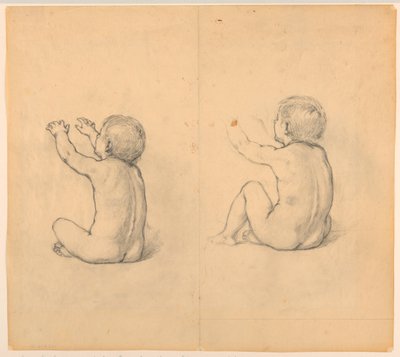 Study for "The Beneficence of the Law," Essex County Courthouse, Newark, NJ by Kenyon Cox