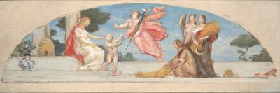 Study for mural, Union Trust Company Building, The Sources of Wealth by Kenyon Cox