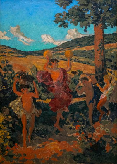 The Triumph of Ceres (Pastoral Festival) Diptych by Ker Xavier Roussel