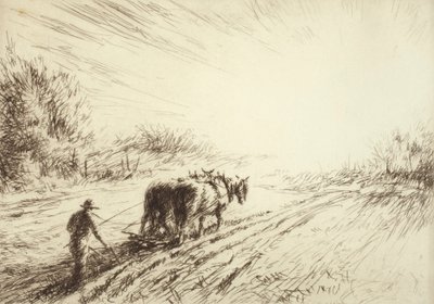Early Plowing (Spring) by Kerr Eby