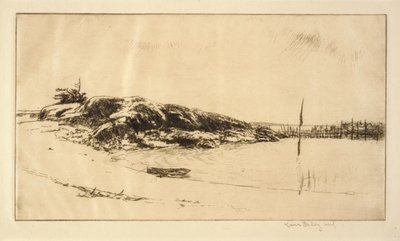 The Fish Weir, Maine Coast by Kerr Eby