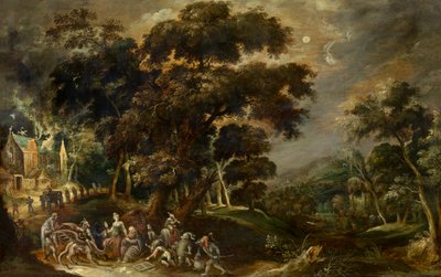 Landscape with the Temptation of St. Anthony the Great of Egypt by Kerstiaen de Keuninck