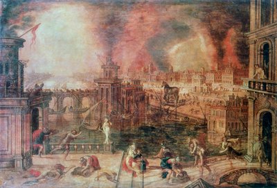 The Fire of Troy by Kerstiaen de Keuninck