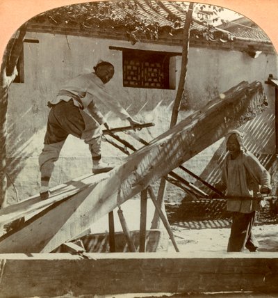 A Chinese saw mill, Peking, China by Keystone View Company