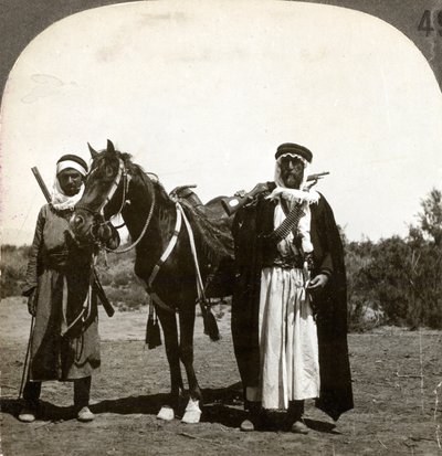 A Sheikh and His Bodyguard, Syria by Keystone View Company