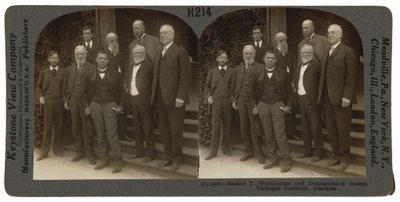 Booker T. Washington and Distinguished Guests, Tuskegee Institute, Alabama, April 1906 by Keystone View Company