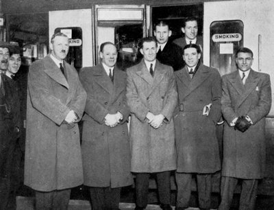 En route for Wolverhampton for the England v Wales football match by Keystone View Company