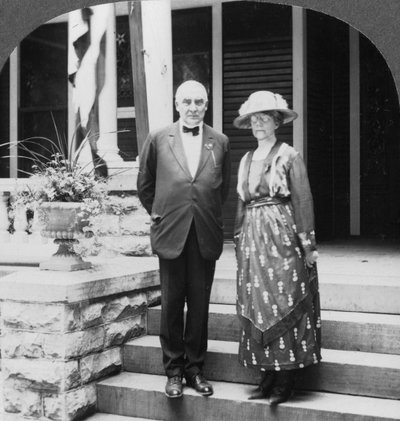 President and Mrs. Harding at Their Home, Marion, Illinois, USA by Keystone View Company