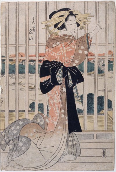 The Courtesan Meizan of the Chōjiya by Kikukawa Eizan