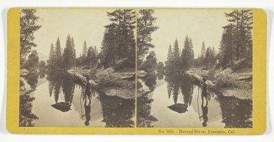 Merced River, Yosemite, Cal., 1855-75 by Kilburn Brothers, BW Kilburn