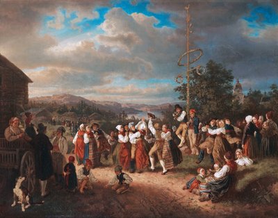 Midsummer dance in Raettvik by Kilian Christoffer Zoll