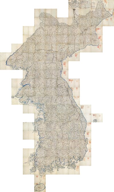 Daedongyeojido (The Great Map of the East Land) by Kim Jeong ho