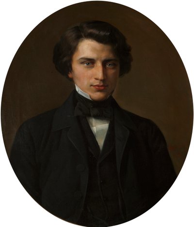 Portrait of the Poet Vladimir Zhemchuzhnikov, 1830-1884, 1854 by Kirill Antonovich Gorbunov