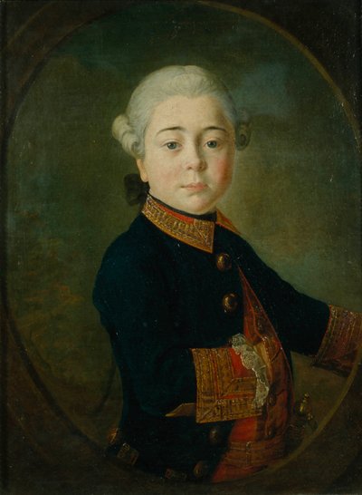 Portrait of Count Nikolai Dmitrievich Matyushkin as Child by Kirill Ivanovich Golovachevsky