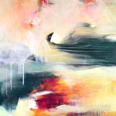Vibrant Abstract Flow by Kirsten Handelmann