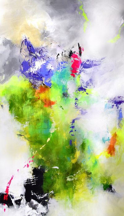 Vibrant Abstract Movement by Kirsten Handelmann