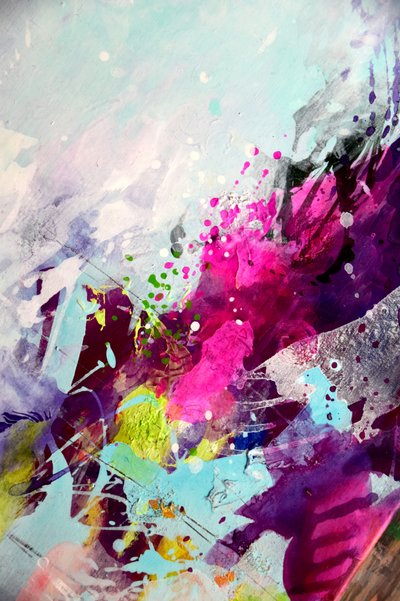 Vibrant Abstract Splashes by Kirsten Handelmann