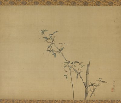 Bamboo stems with branches and foliage, Edo period, 19th century by Kishi Ganku