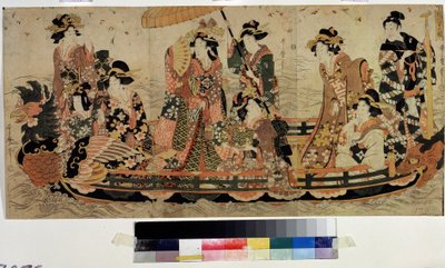 Cherry Blossom Viewing (Hanami) by Kitagawa II Utamaro