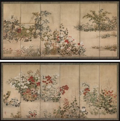 Flowers and Grasses by Kitagawa Sosetsu