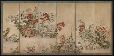 Flowers of the Four Seasons by Kitagawa Sosetsu