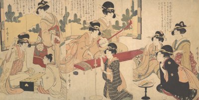 A Merry Evening Party by Kitagawa Utamaro