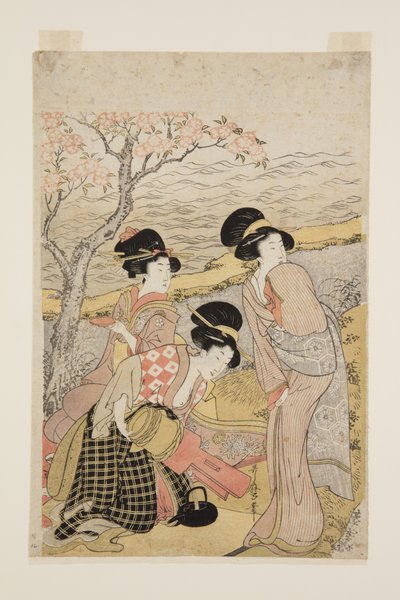 A Sake Party by the Sea by Kitagawa Utamaro