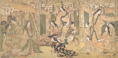 A View of the Pleasures of the Taiko and His Five Wives at Rakuto, 1804 by Kitagawa Utamaro