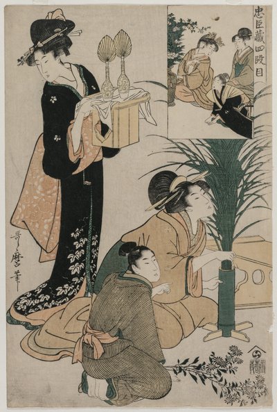Chushingura: Act IV of The Storehouse of Loyalty by Kitagawa Utamaro