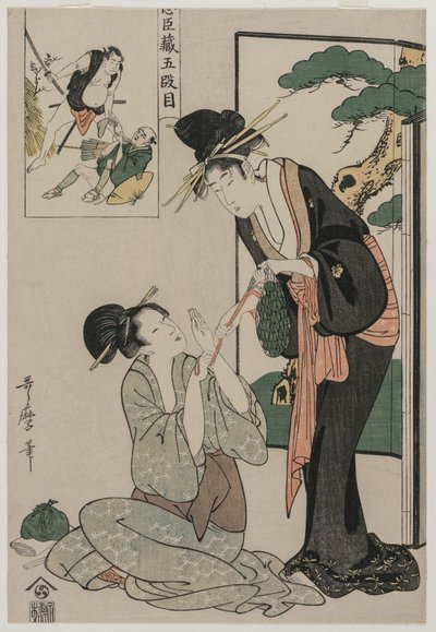 Chushingura: Act V of The Storehouse of Loyalty by Kitagawa Utamaro