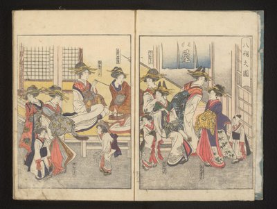 Courtesans in a Room by Kitagawa Utamaro