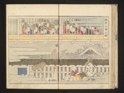 The second floor of a brothel by Kitagawa Utamaro