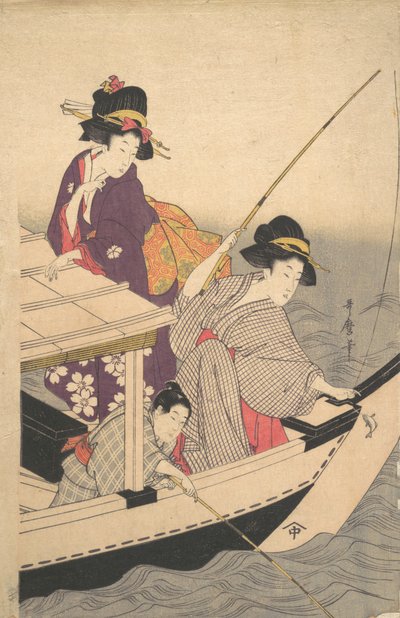 Fishing by Kitagawa Utamaro