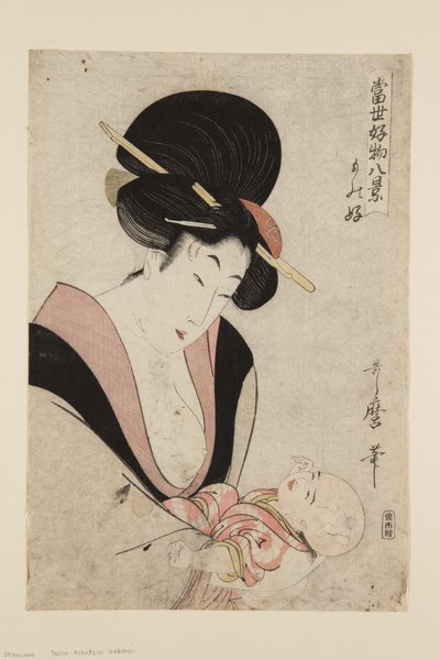 Fond of Pets by Kitagawa Utamaro