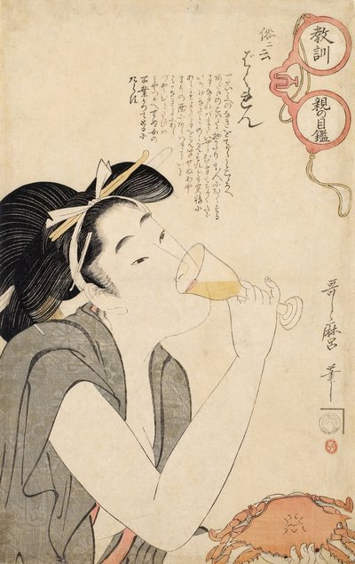 From the Series A Parents Moralising Spectacles by Kitagawa Utamaro