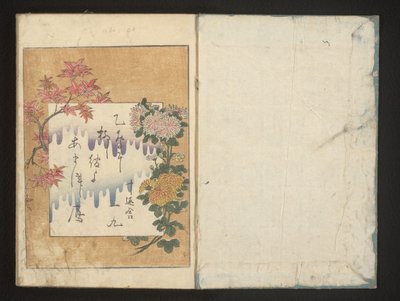 Poem with Autumn Flowers by Kitagawa Utamaro