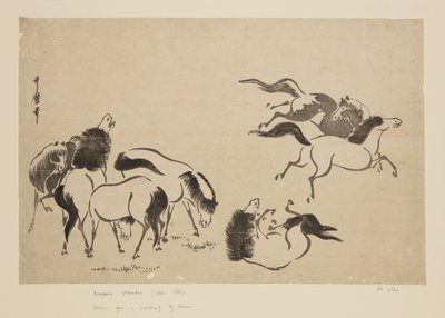 Horses by Kitagawa Utamaro