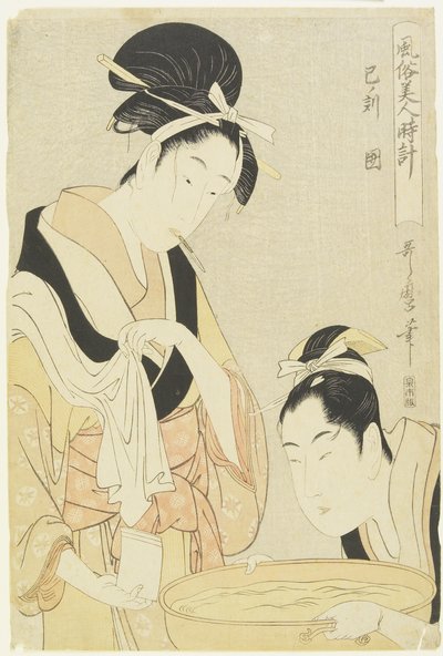 Hour of Snake, Kept Woman by Kitagawa Utamaro