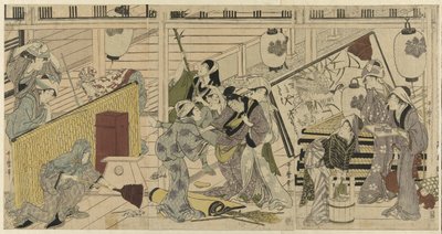 House Cleaning in Preparation for the New Year by Kitagawa Utamaro