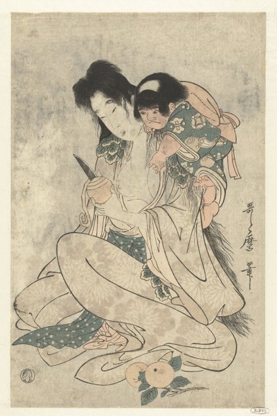 Kintoki and Yamauba by Kitagawa Utamaro
