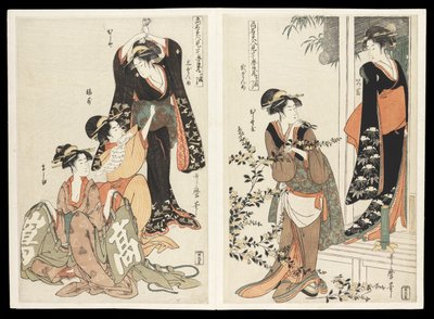 The Chūshingura Drama Parodied by Famous Beauties: A Set of Twelve Prints, c.1795 by Kitagawa Utamaro