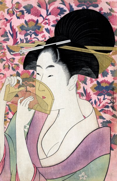 Comb by Utamaro Kitagawa by Kitagawa Utamaro