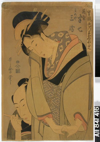 Loving Couple by Kitagawa Utamaro