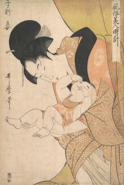 Midnight: Mother and Sleepy Child by Kitagawa Utamaro