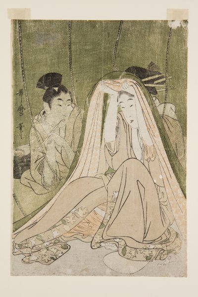 Mosquito Net by Kitagawa Utamaro