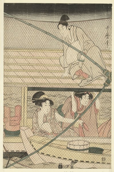 Night Fishing by Kitagawa Utamaro