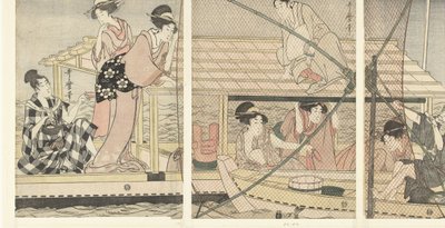 Night Fishing by Kitagawa Utamaro
